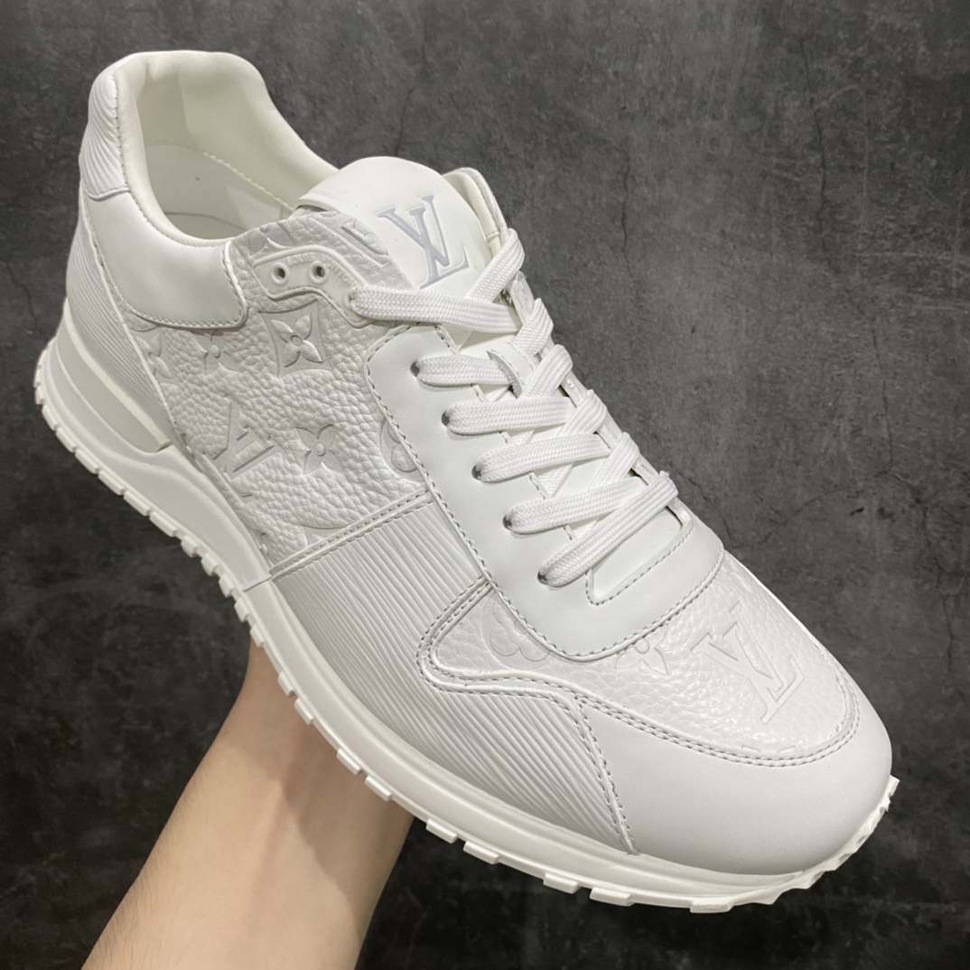 [Wandan pure original] Louis Vuitton LV Run Away calfskin low-top sneakers white