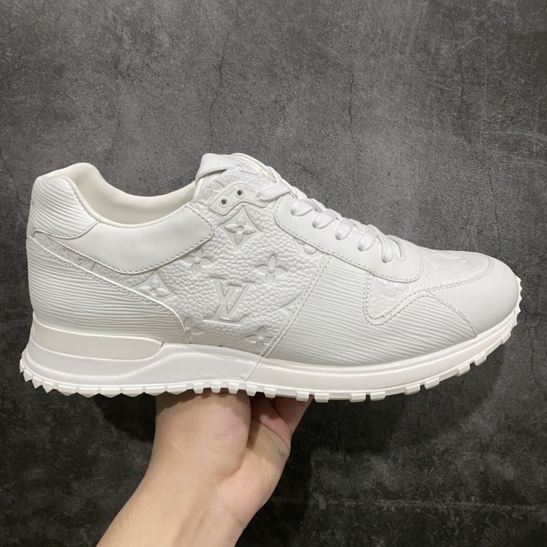 [Wandan pure original] Louis Vuitton LV Run Away calfskin low-top sneakers white