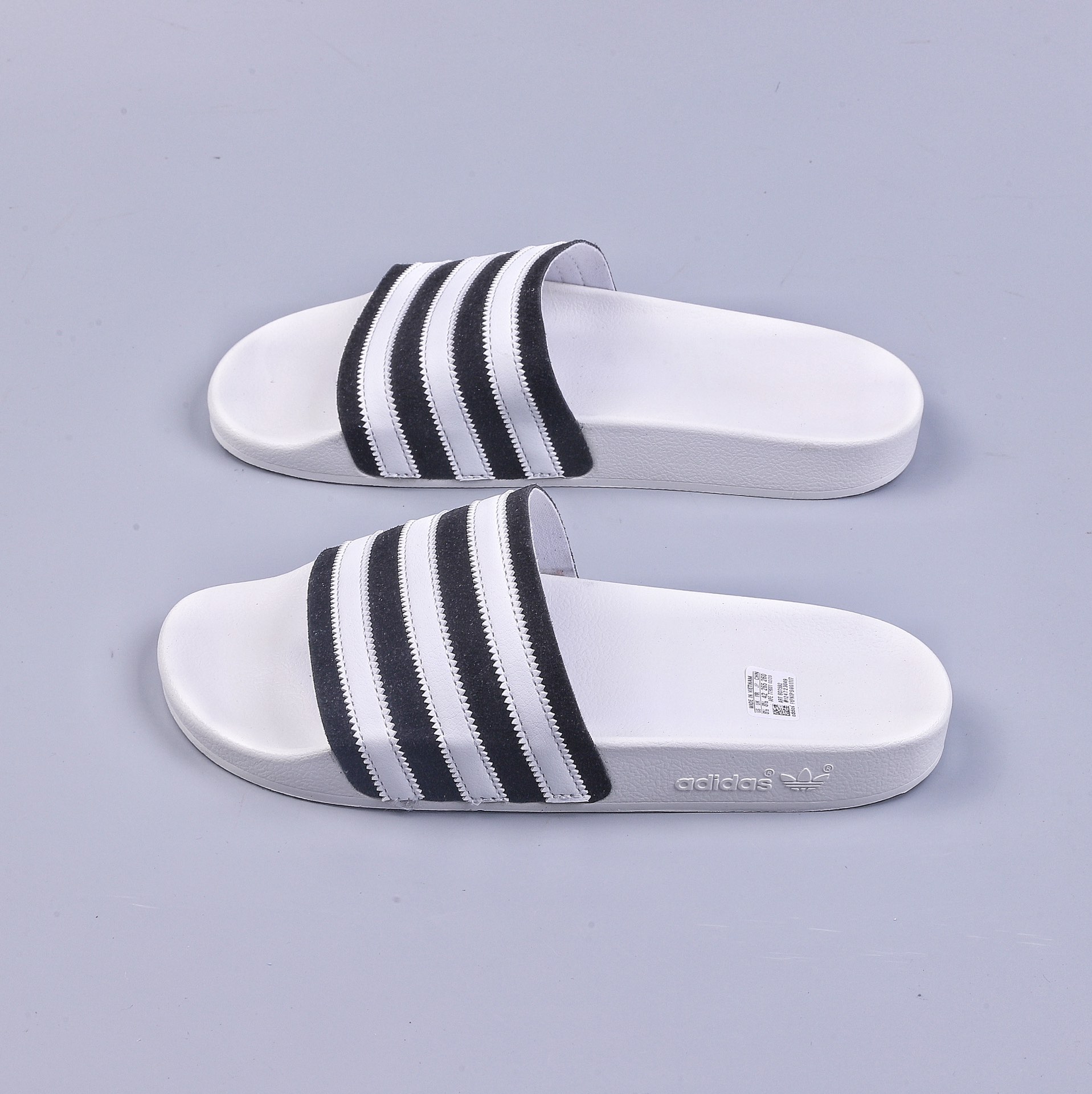 Fog Fear OF God Originals Adilette Jerry same style casual slippers black and white color matching BD7592