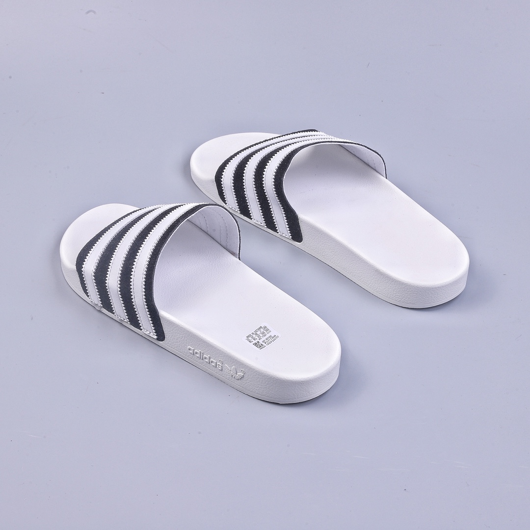 Fog Fear OF God Originals Adilette Jerry same style casual slippers black and white color matching BD7592