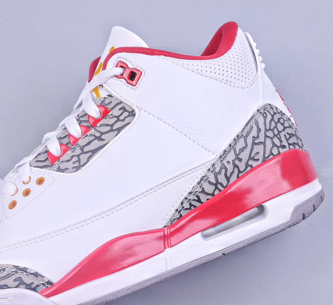 240 S Air Jordan AJ3 Retro 白酒红 红雀原楦原纸板开发 CT8532-126
