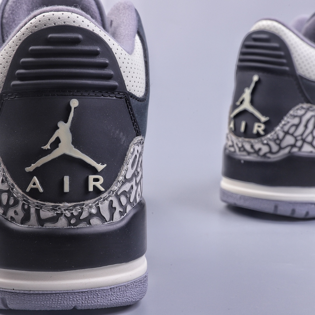 240 5A Air Jordan 3 Retro ”Off Noir” AJ3 乔3做旧黑水泥 CK9246-001