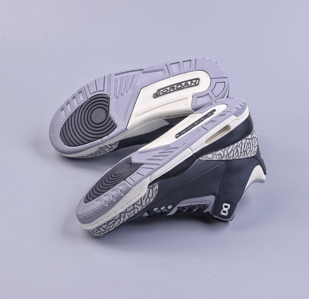 240 5A Air Jordan 3 Retro ”Off Noir” AJ3 乔3做旧黑水泥 CK9246-001