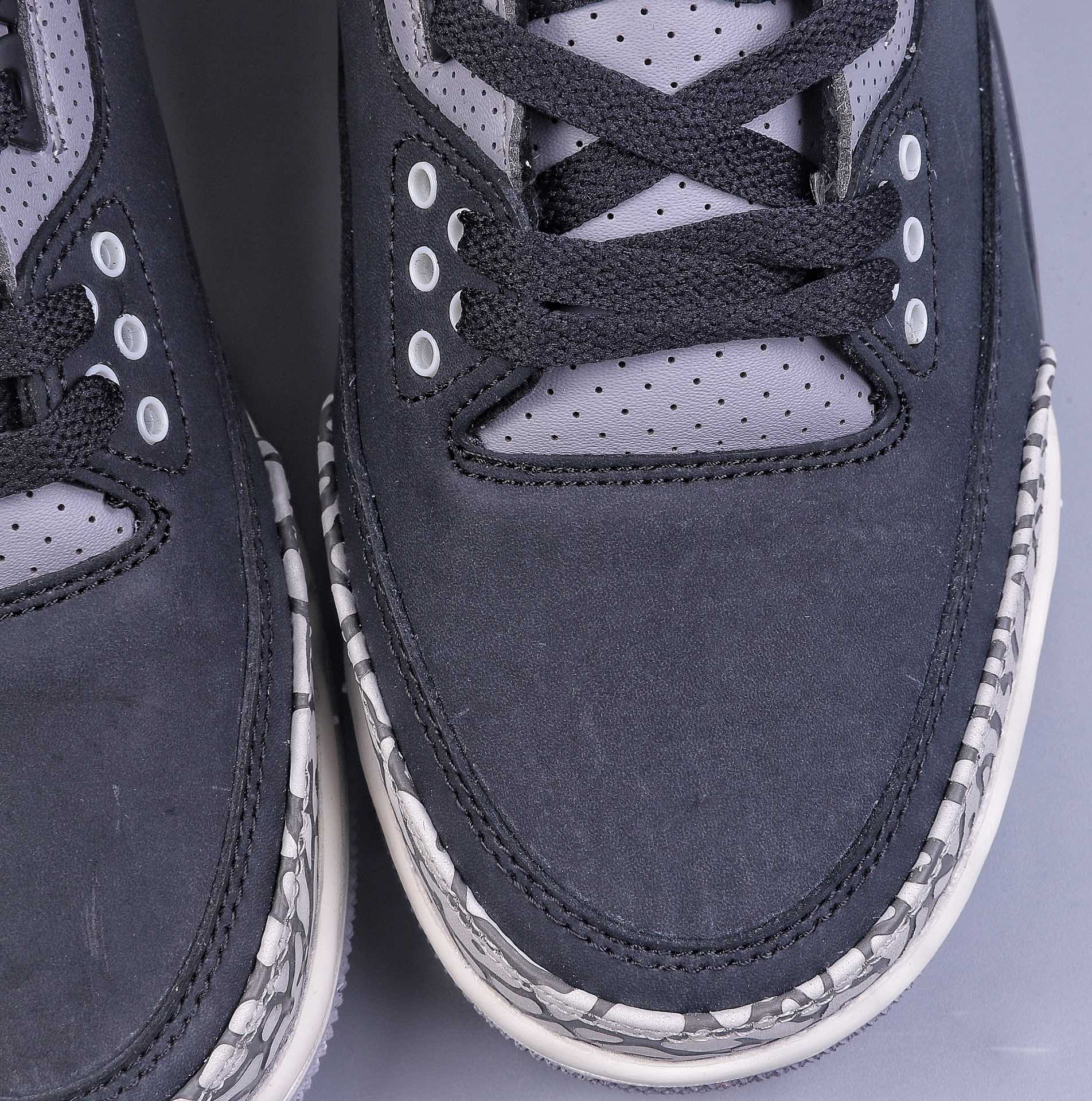240 5A Air Jordan 3 Retro ”Off Noir” AJ3 乔3做旧黑水泥 CK9246-001