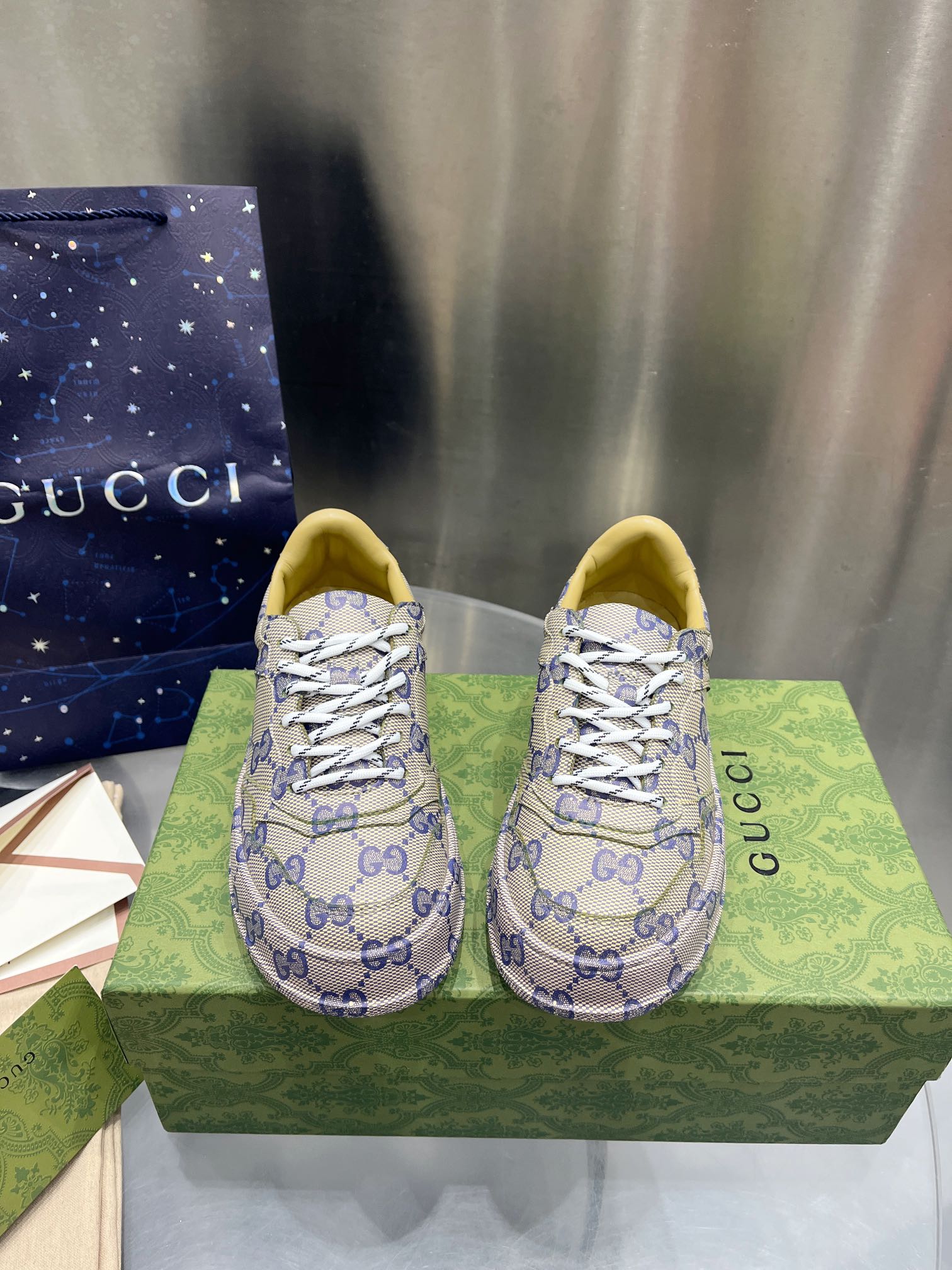 Gucci Buty sportowe Buty codzienne Unisex Prawdziwa skóra Casual