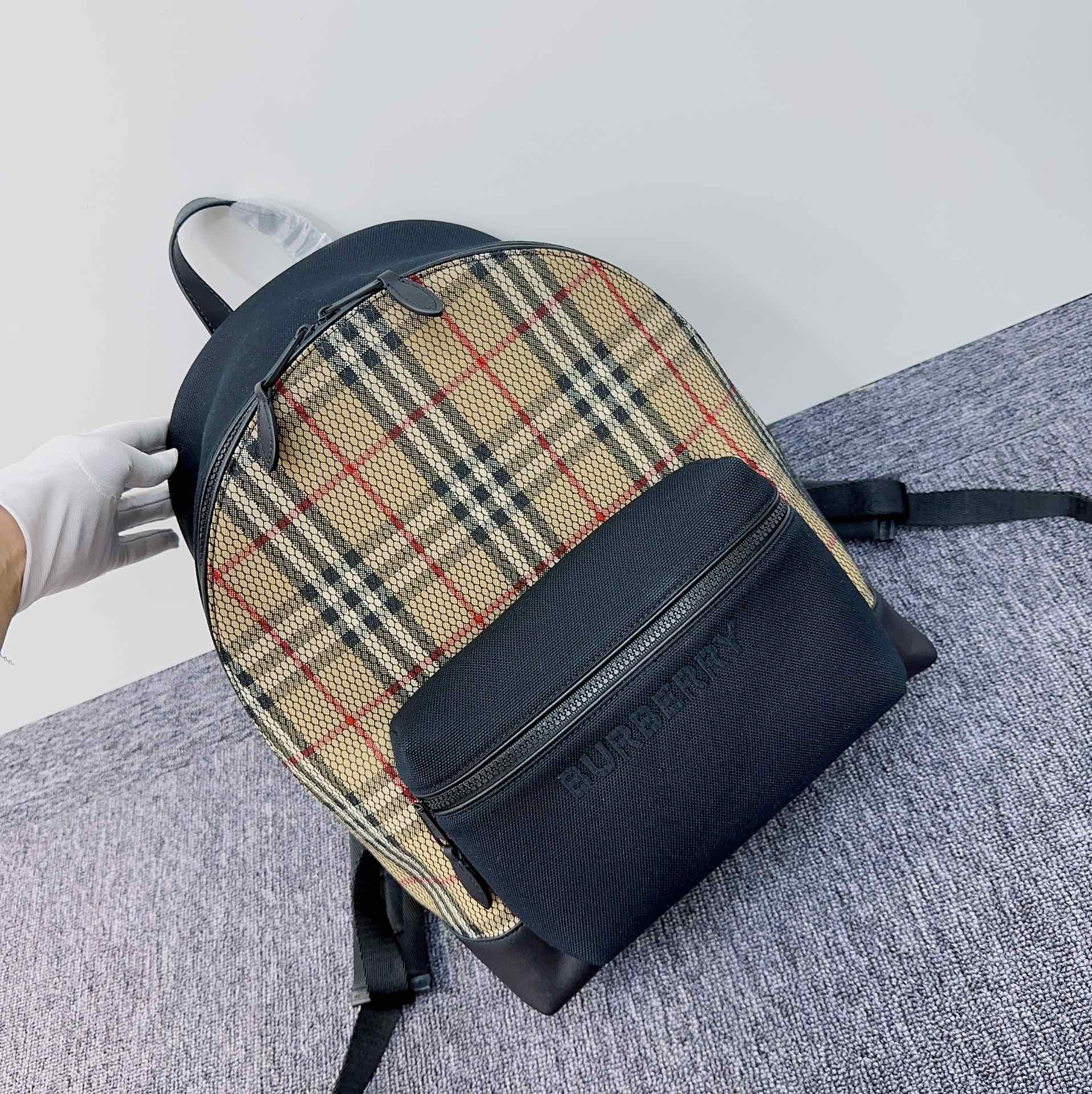 Burberry Taschen Rucksack Stickerei Baumwolle