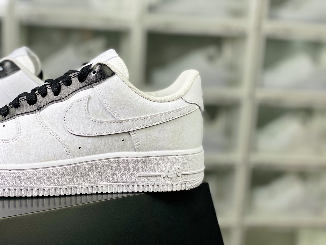 Air Force 1'07 Low Retro SP Air Force 1 low-top classic versatile casual sports sneakers ”white black light gray silk print” CW2288-111