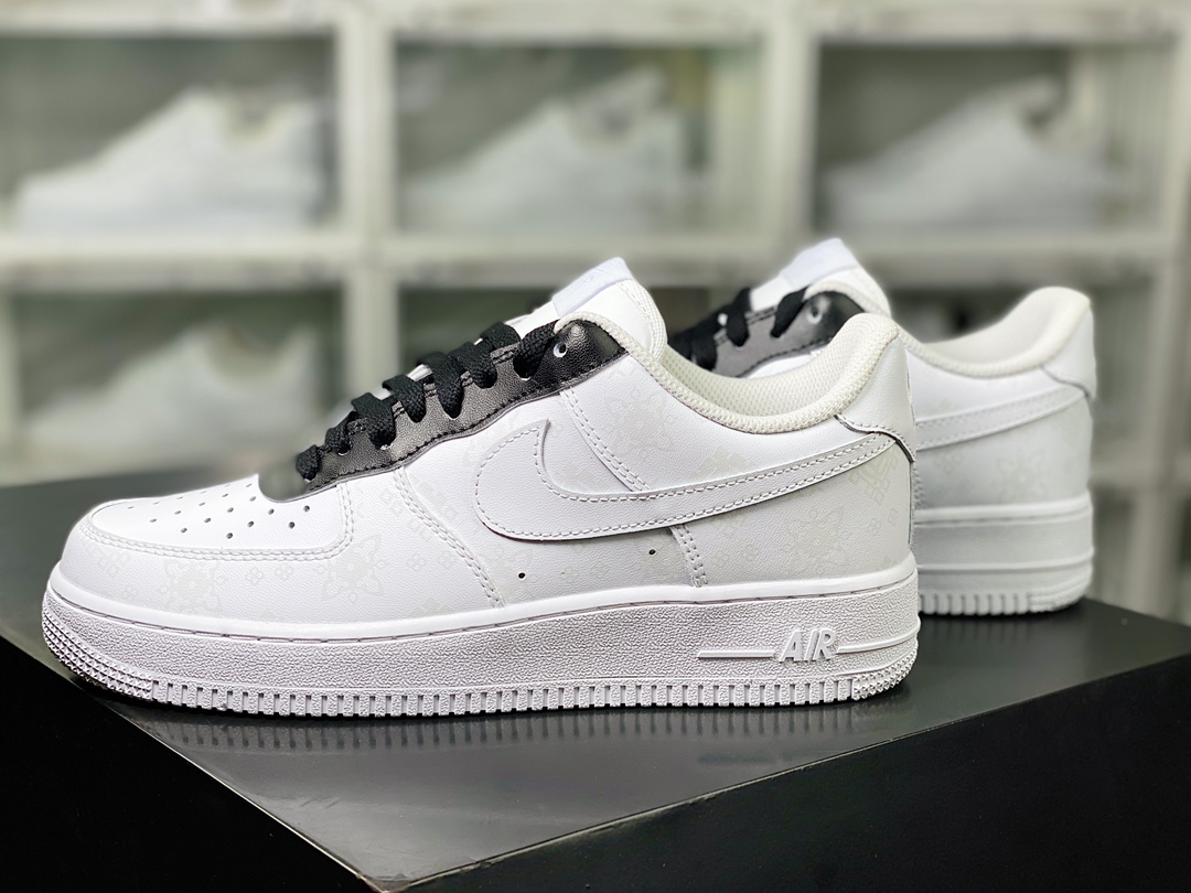 Air Force 1'07 Low Retro SP Air Force 1 low-top classic versatile casual sports sneakers ”white black light gray silk print” CW2288-111