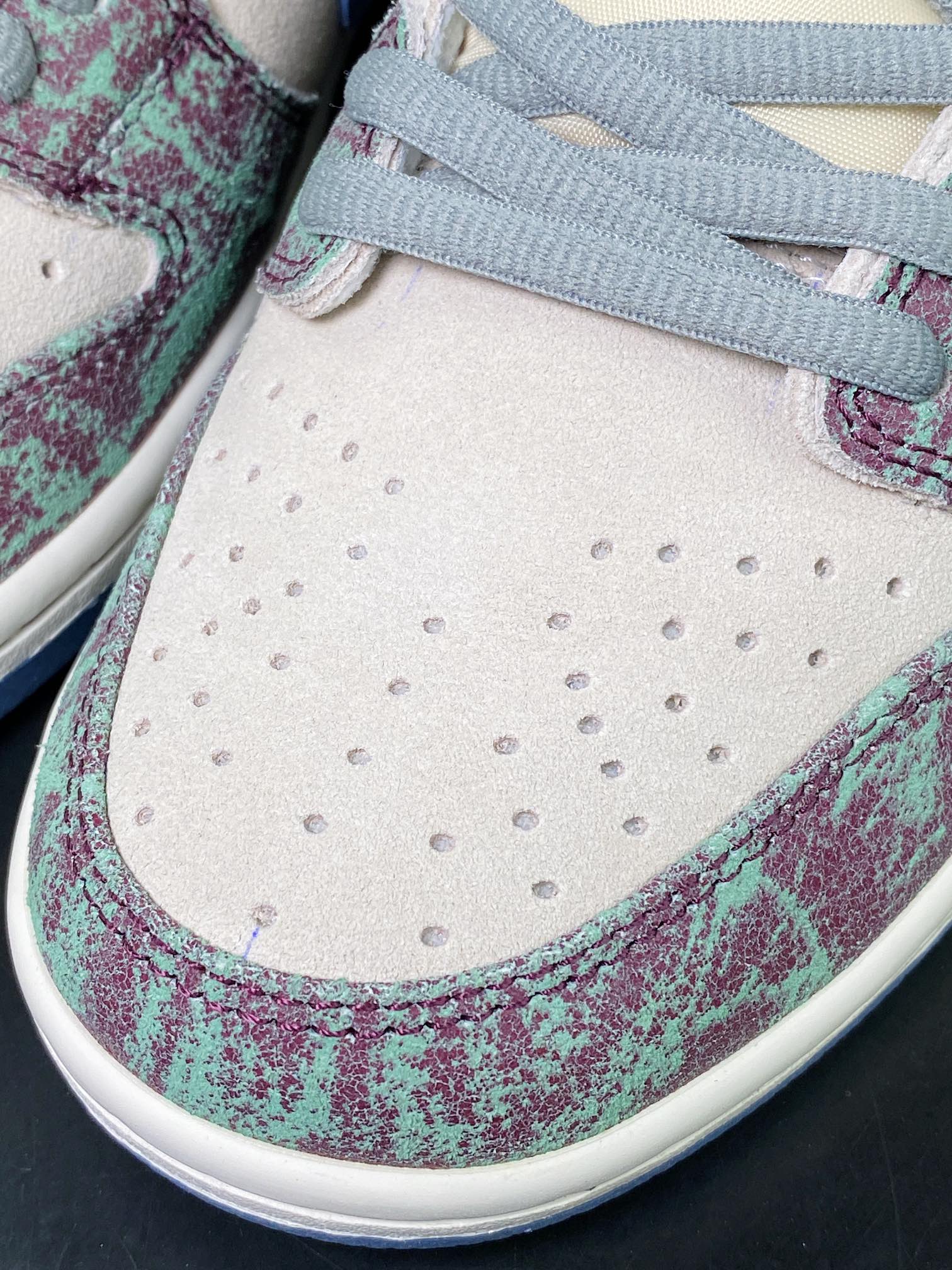 SB Dunk Low Next Nature ”Floral Tapestry” dunk series low-cut sneakers ”blue green gray” FN4193-100