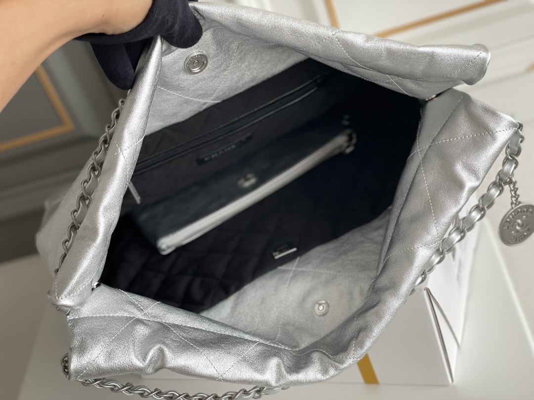 🌼现货 白金版▪️正品级 包装如图全新现货‼️超级火爆𝟮𝟮𝗕𝗮𝗴中号𝗖𝗵𝗮𝗻𝗲𝟭 𝟮𝟮包购物袋 𝟐𝟑𝐏新