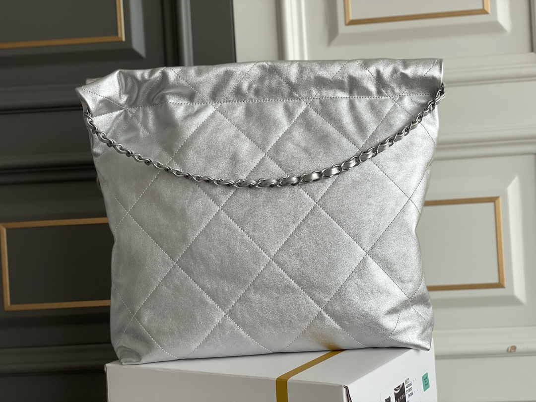 🌼现货 白金版▪️正品级 包装如图全新现货‼️超级火爆𝟮𝟮𝗕𝗮𝗴中号𝗖𝗵𝗮𝗻𝗲𝟭 𝟮𝟮包购物袋 𝟐𝟑𝐏新