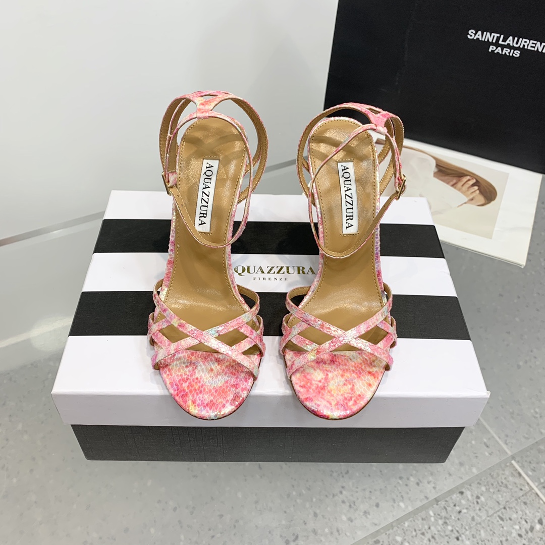 Aquazzura Schuhe Pumps Mit Hohem Absatz Sandalen Rindsleder Schaffell