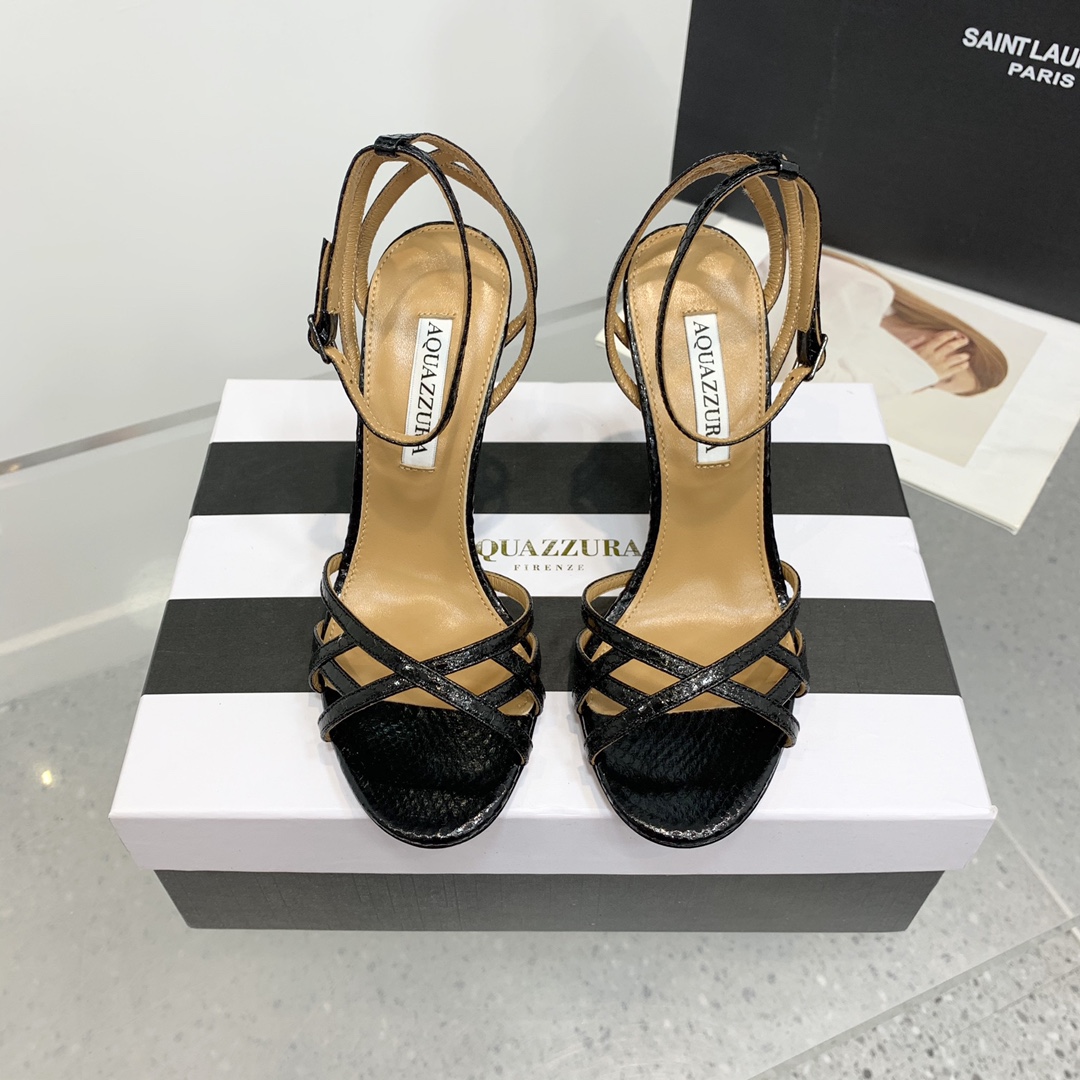 Aquazzura Schuhe Pumps Mit Hohem Absatz Sandalen Rindsleder Schaffell