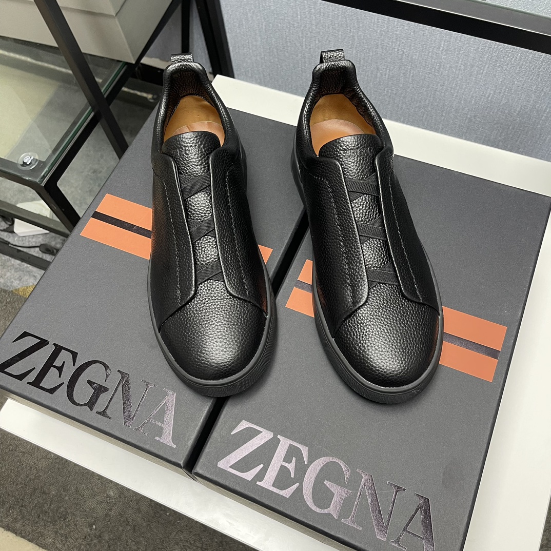 Zegna Chaussures De Sport Chaussures Décontractées Couleur beige Hommes Cuir de vache Deerskin Caoutchouc Le TPU Peu importe