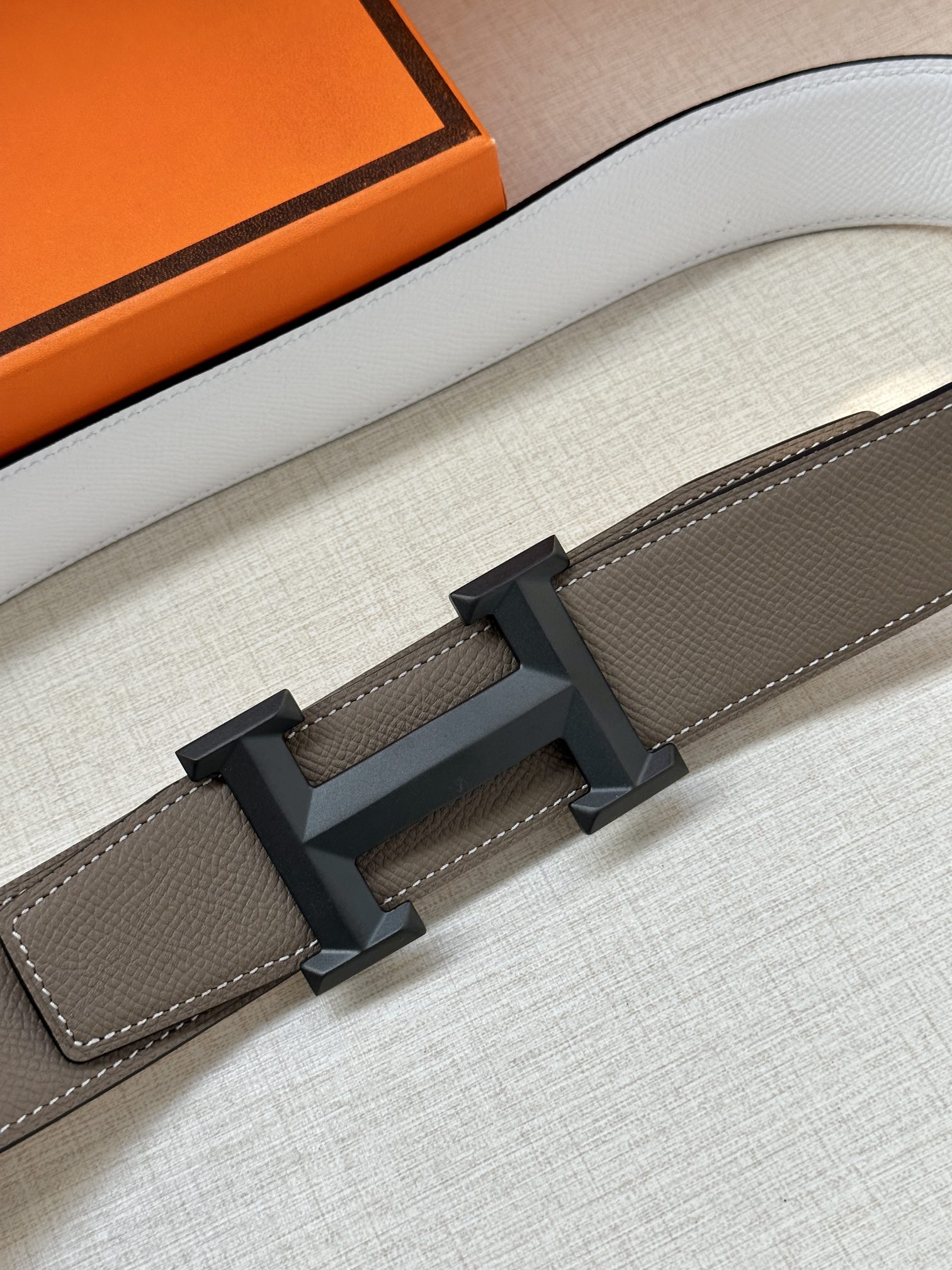 Hermes.爱马仕男款3.8cm精