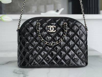 Chanel Bags Handbags Top Quality Website Black Patent Leather Vintage Chains