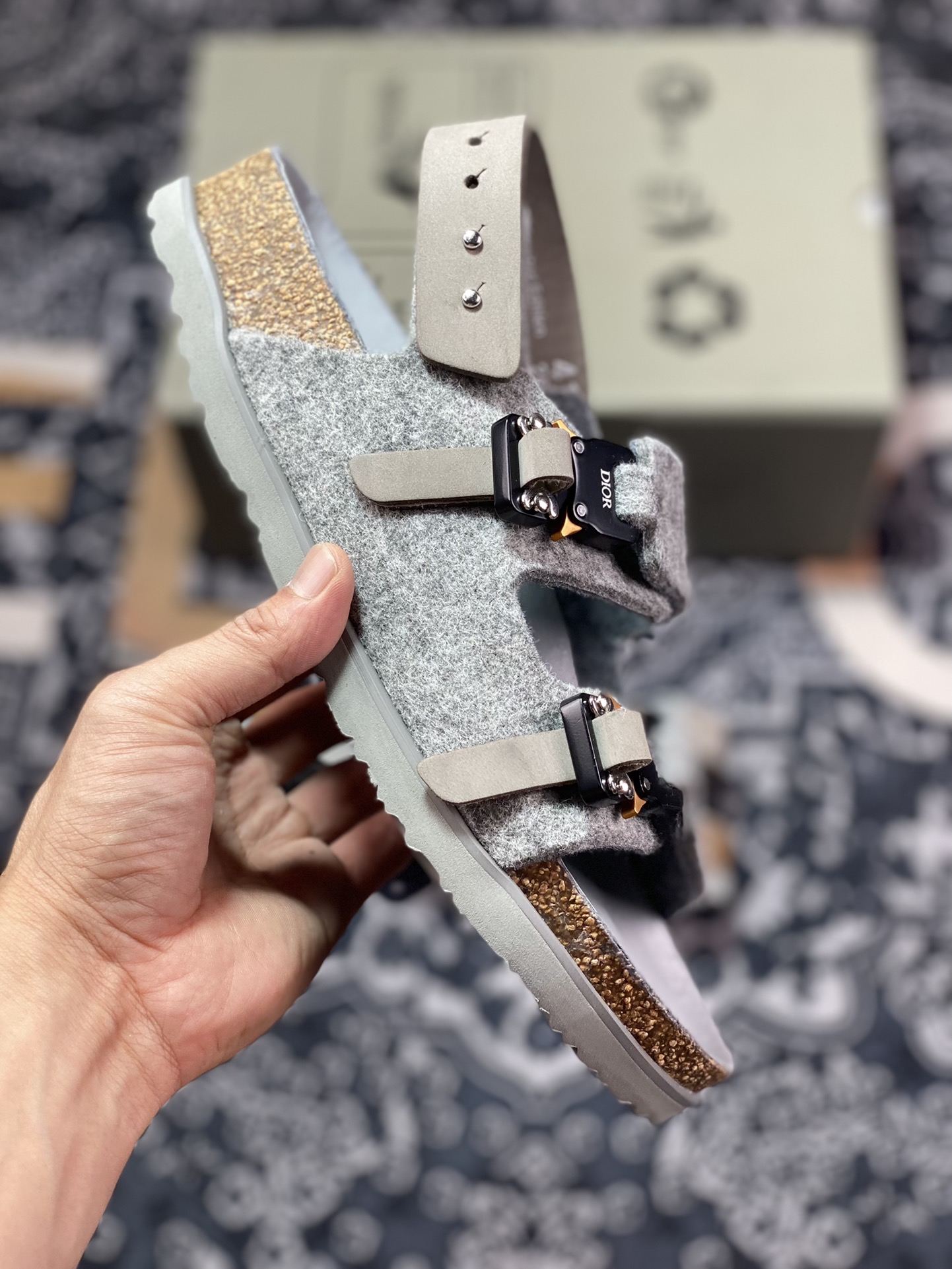 450 高奢支线 代购专供版 Dior x Birkenstock 博肯 迪奥限定联名低帮凉鞋