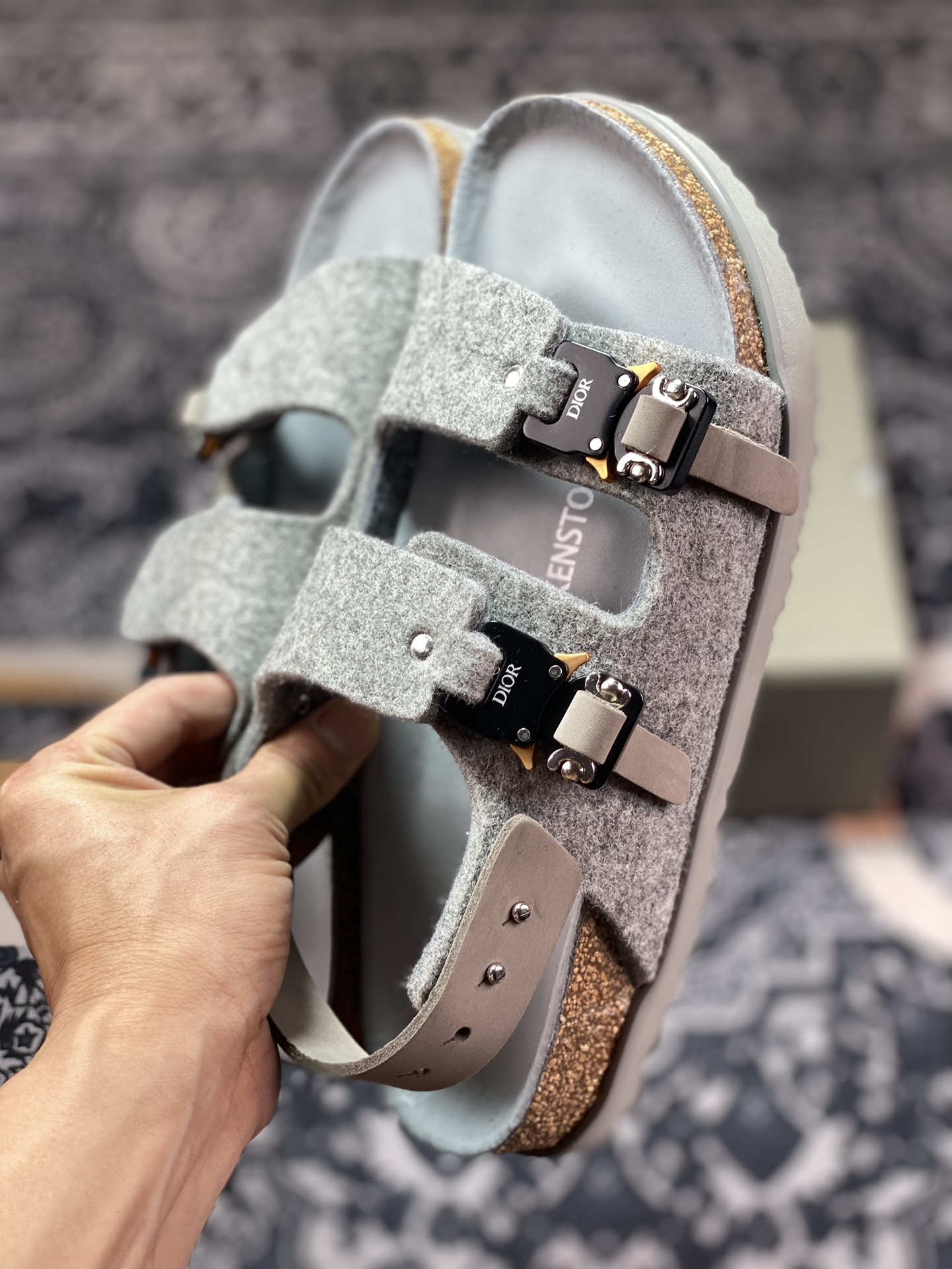 450 高奢支线 代购专供版 Dior x Birkenstock 博肯 迪奥限定联名低帮凉鞋