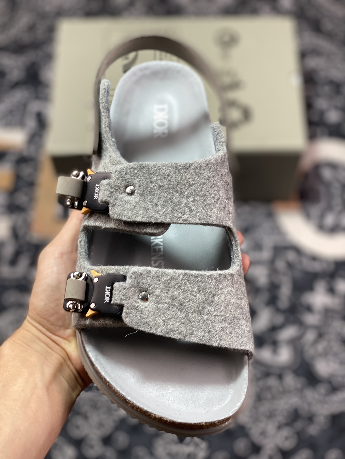 450 高奢支线 代购专供版 Dior x Birkenstock 博肯 迪奥限定联名低帮凉鞋