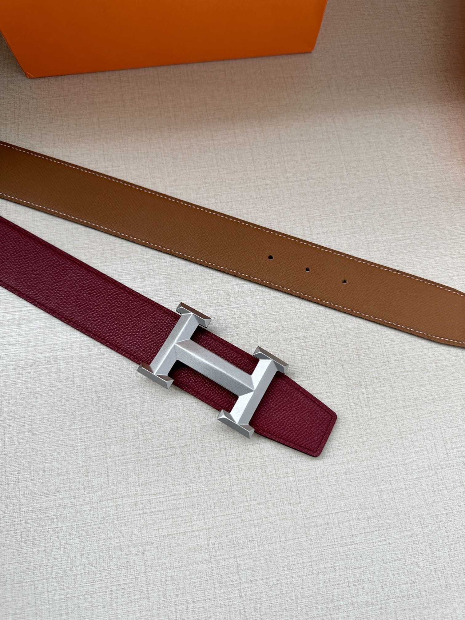 Hermes.爱马仕男款3.8cm精