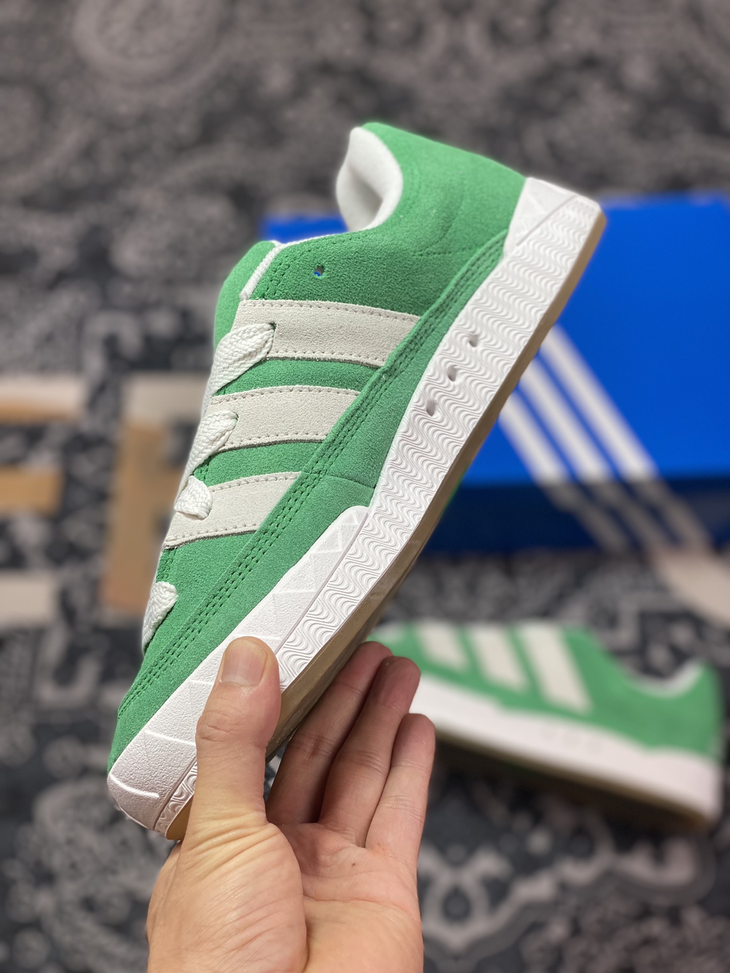 Adidas Originals Adimatic Low”Green/Crystal White”Matic series low-top sneakers ”suede light grass green gray white” GZ6202