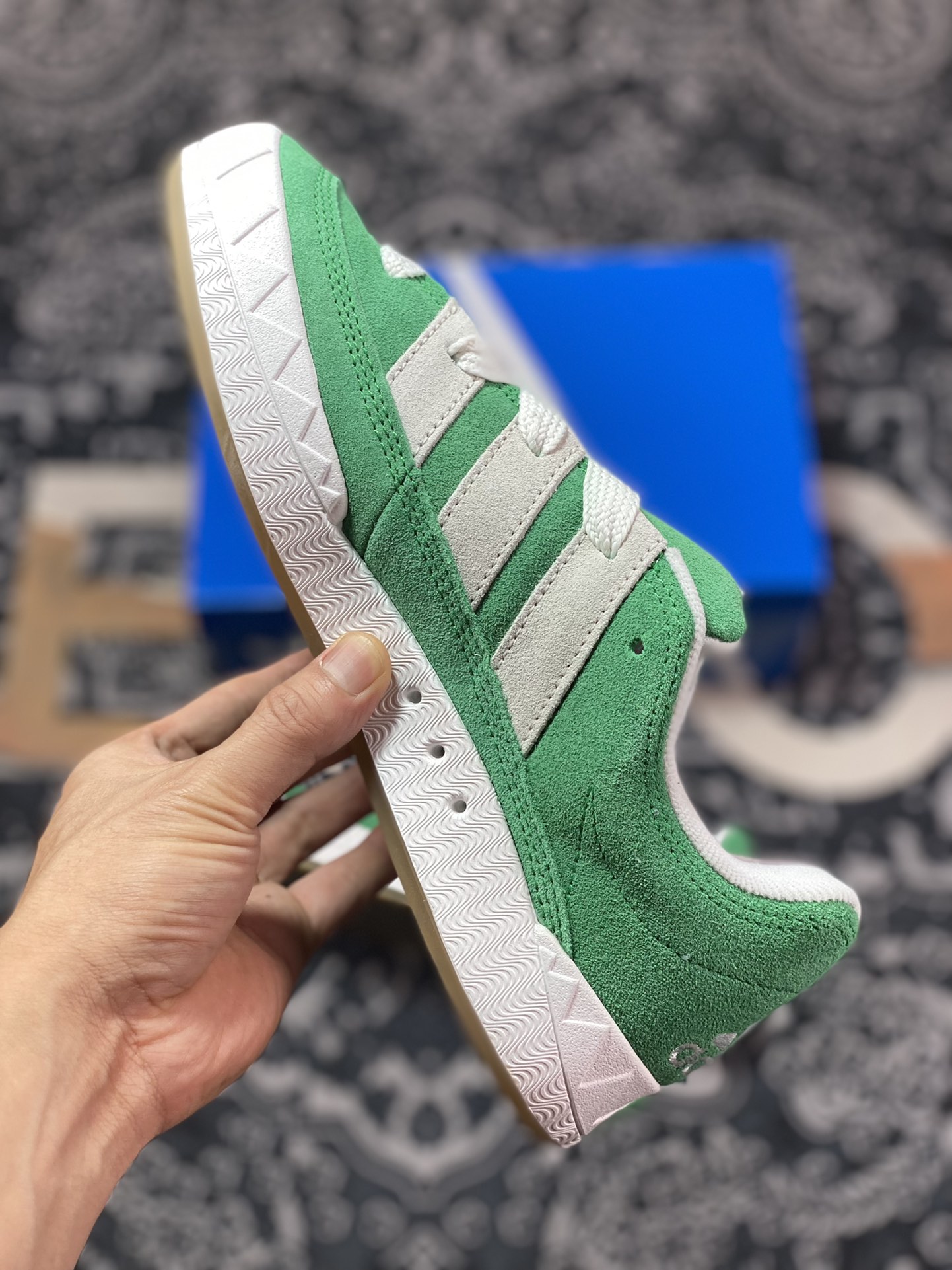 Adidas Originals Adimatic Low”Green/Crystal White”Matic series low-top sneakers ”suede light grass green gray white” GZ6202