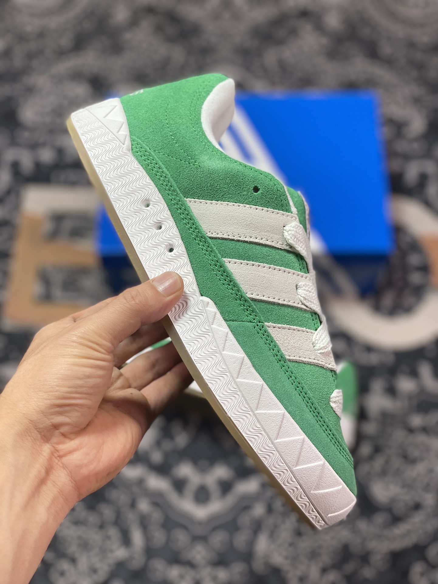 Adidas Originals Adimatic Low”Green/Crystal White”Matic series low-top sneakers ”suede light grass green gray white” GZ6202