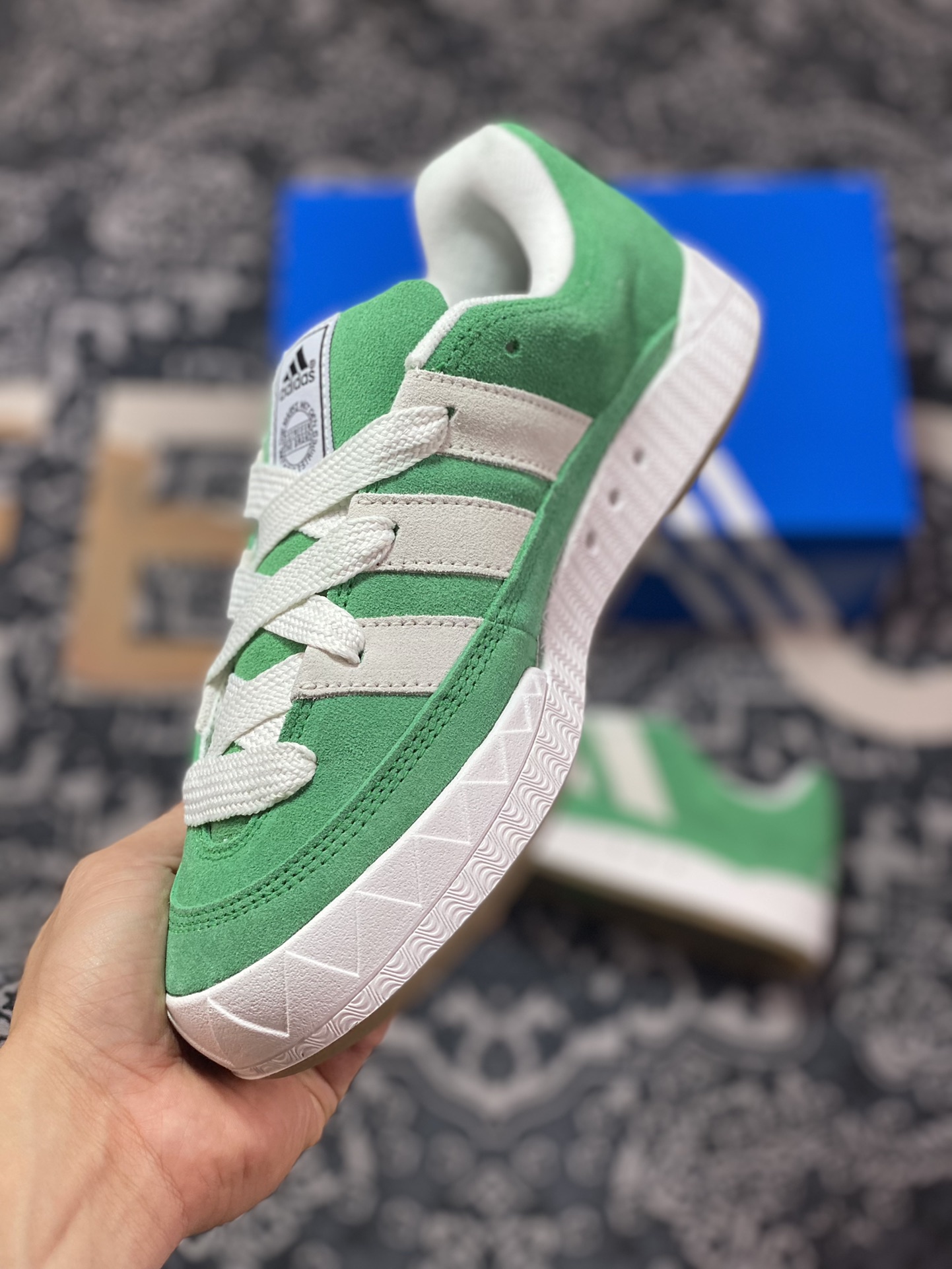 Adidas Originals Adimatic Low”Green/Crystal White”Matic series low-top sneakers ”suede light grass green gray white” GZ6202