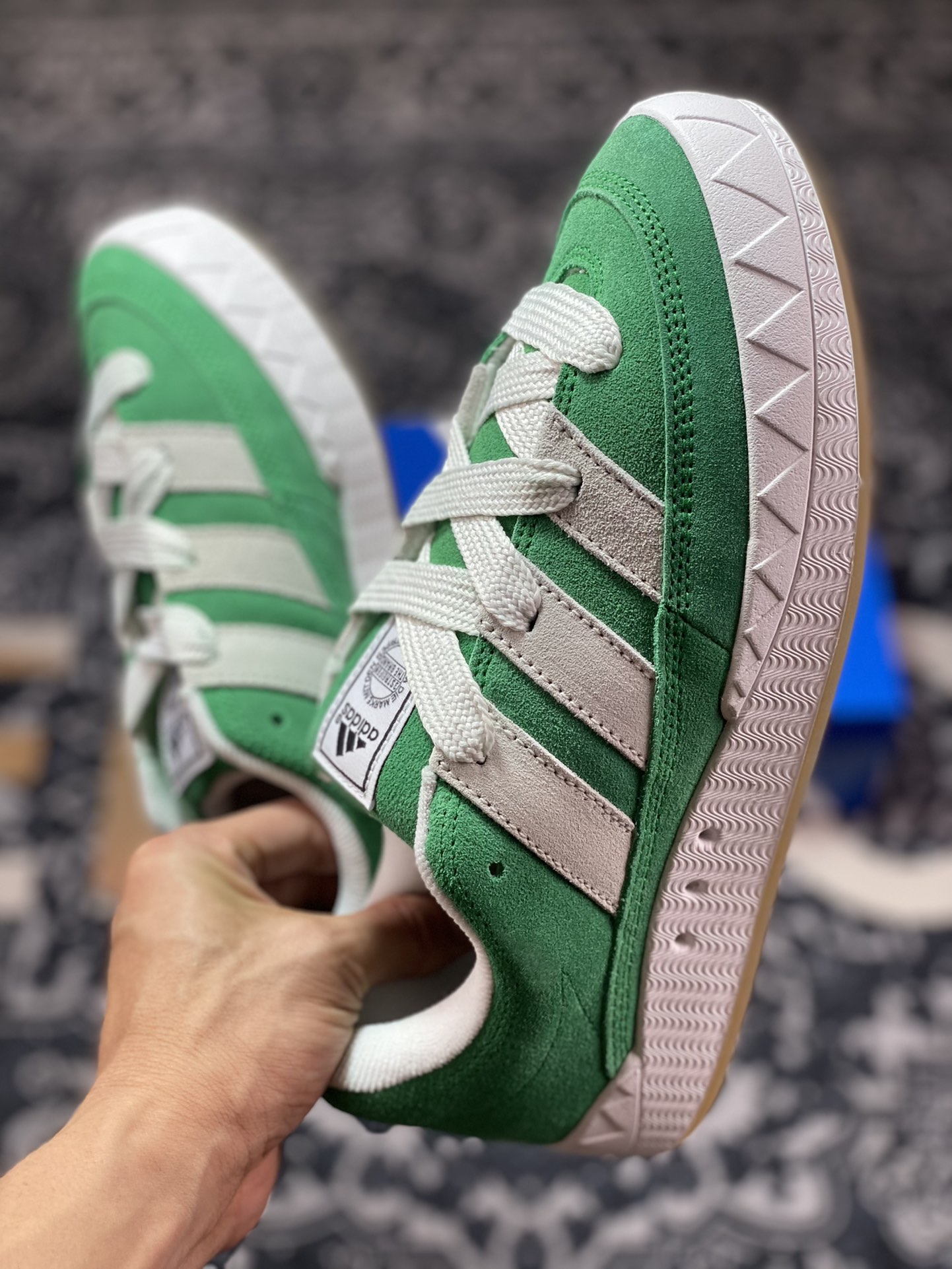 Adidas Originals Adimatic Low”Green/Crystal White”Matic series low-top sneakers ”suede light grass green gray white” GZ6202