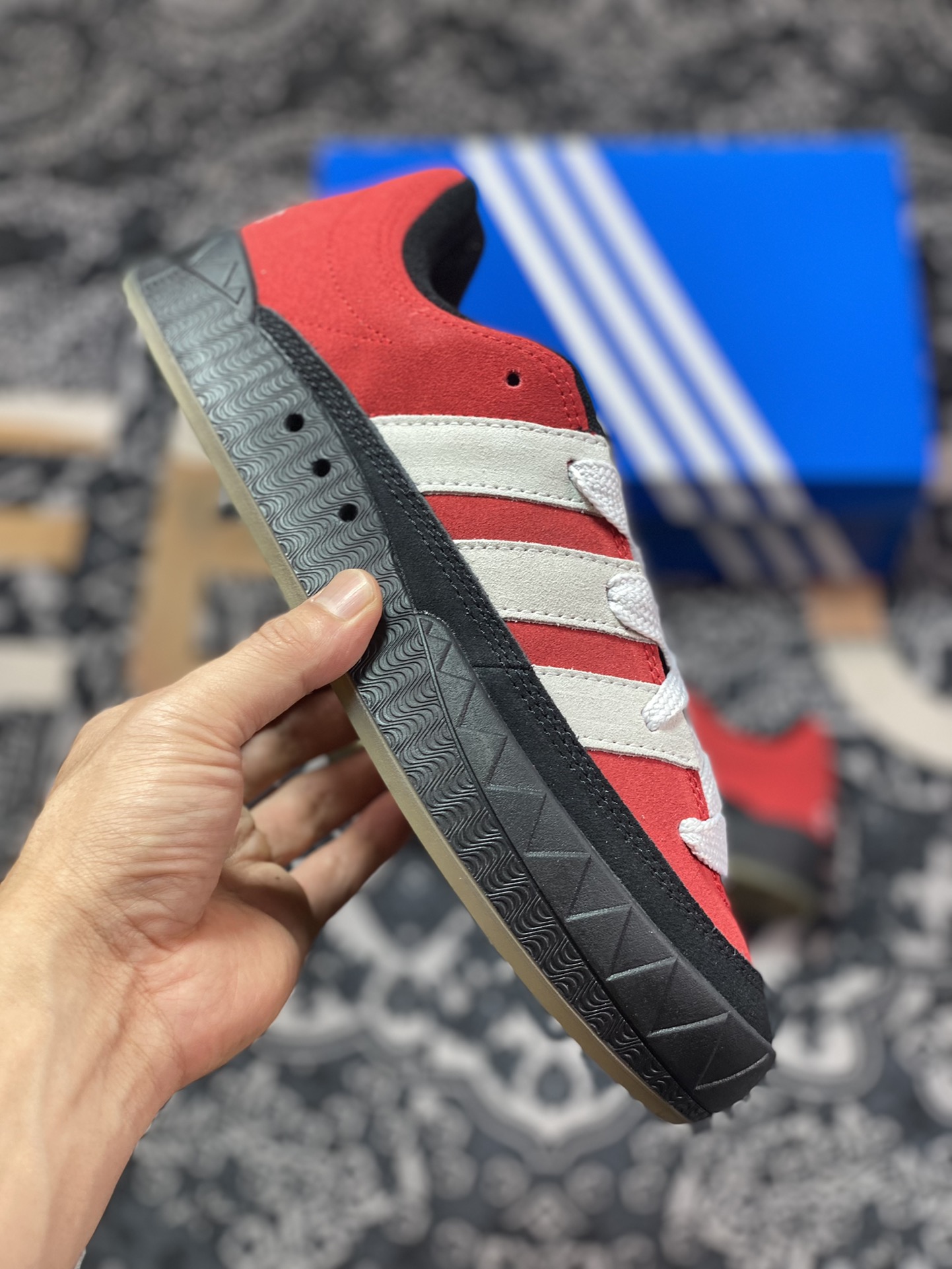 Adidas Originals Adimatic Low”Power Red”Matic series low-top sneakers ”Fleece red and gray white” GY2093