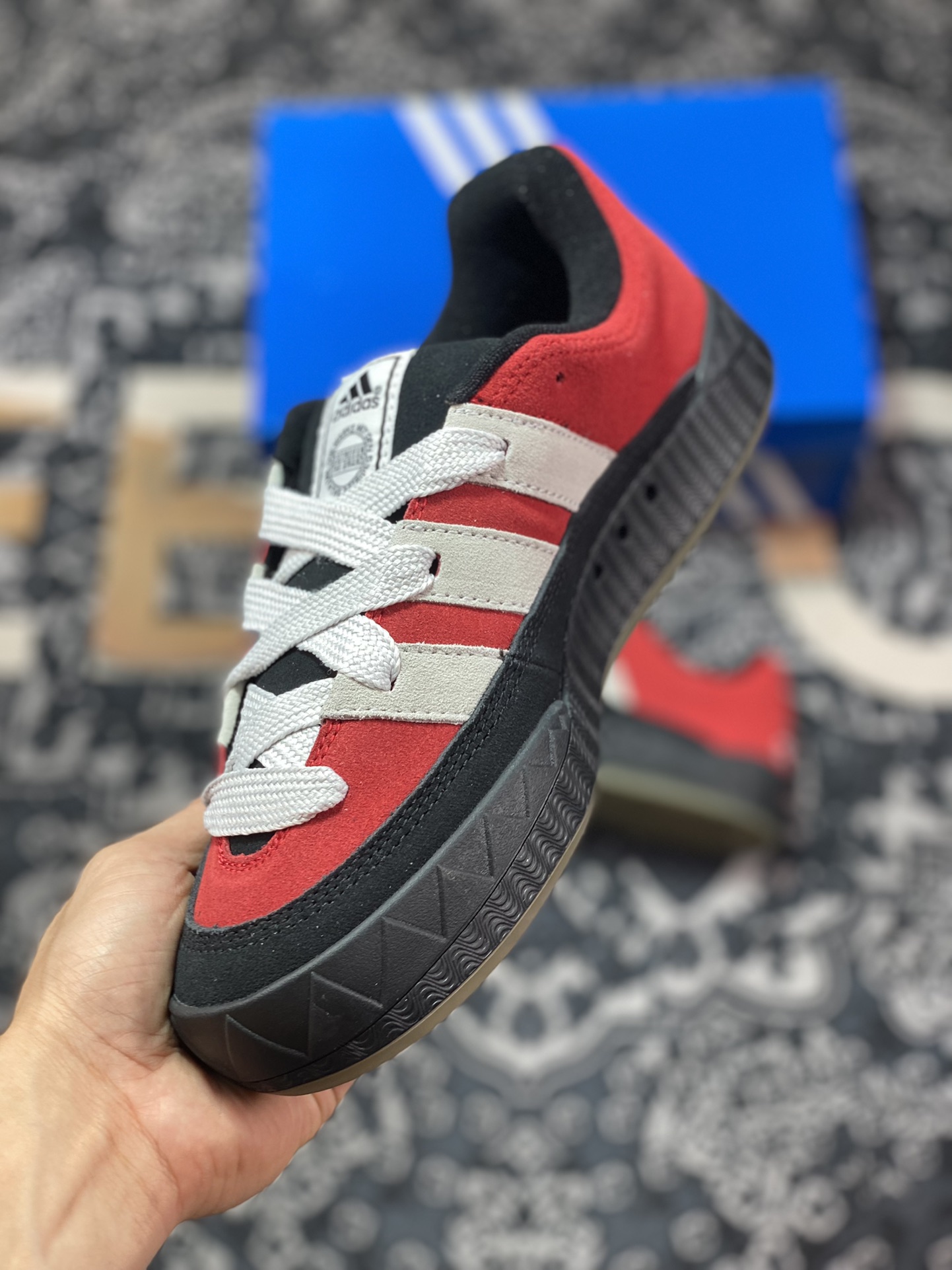 Adidas Originals Adimatic Low”Power Red”Matic series low-top sneakers ”Fleece red and gray white” GY2093