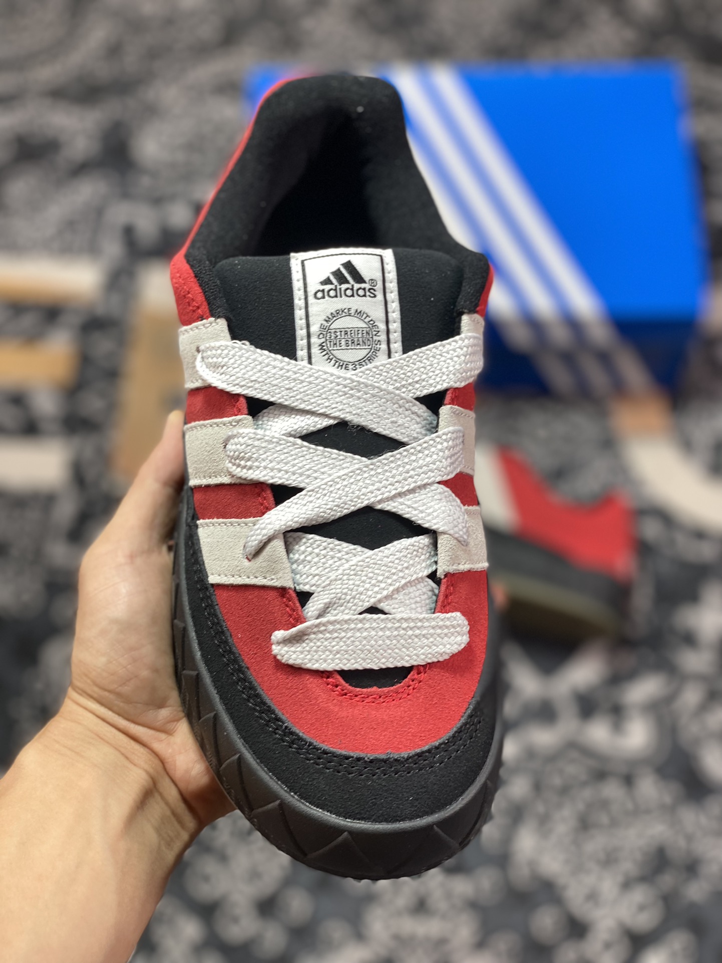 Adidas Originals Adimatic Low”Power Red”Matic series low-top sneakers ”Fleece red and gray white” GY2093