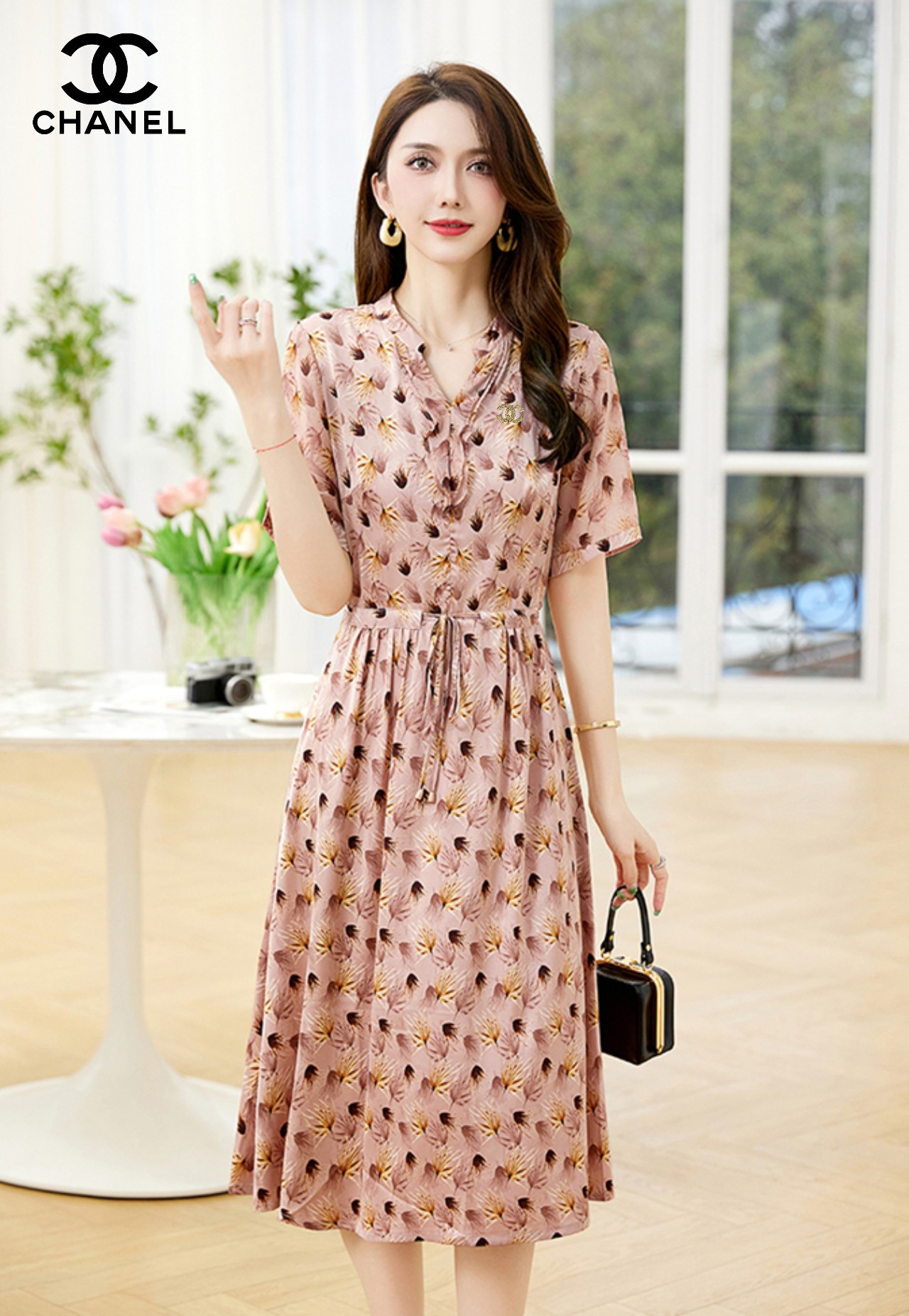 best website for replica
 Chanel Clothing Dresses Pink Summer Collection Fashion