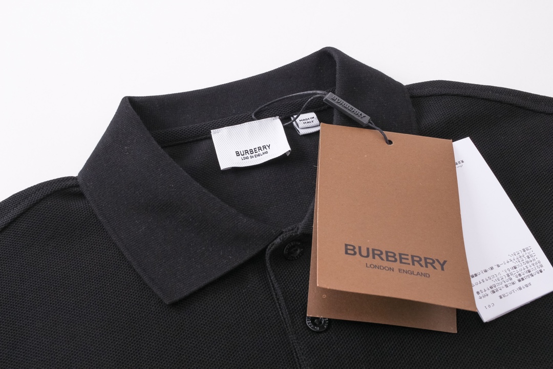 180 Burberry/巴宝莉 经典字母印花LOGO短袖polo衫