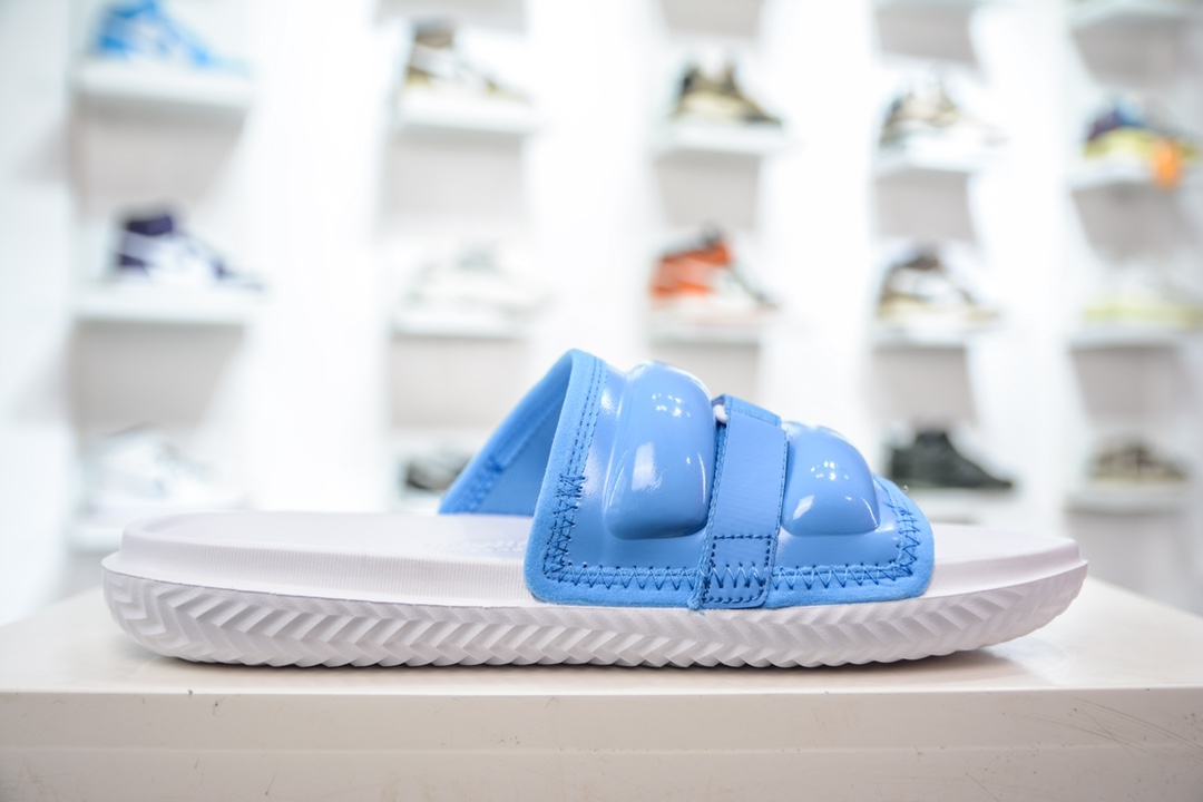 120 Air Jordan Super Play Slide 蓝白 游玩系列舒适透气时尚一字休闲运动拖鞋 DM1683-401