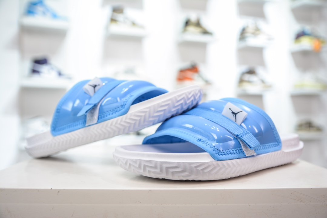 120 Air Jordan Super Play Slide 蓝白 游玩系列舒适透气时尚一字休闲运动拖鞋 DM1683-401