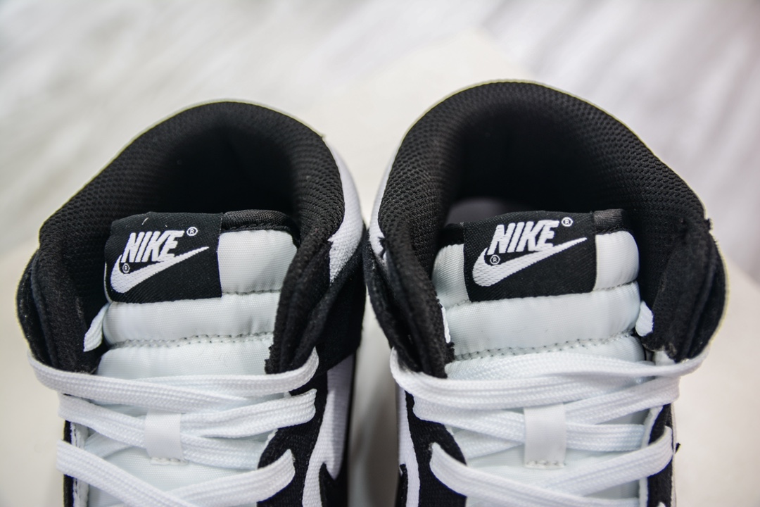 280 R Nike Dunk Mid Panda 帆布版 黑白熊猫配色 中帮休闲运动板鞋 DV0830-102
