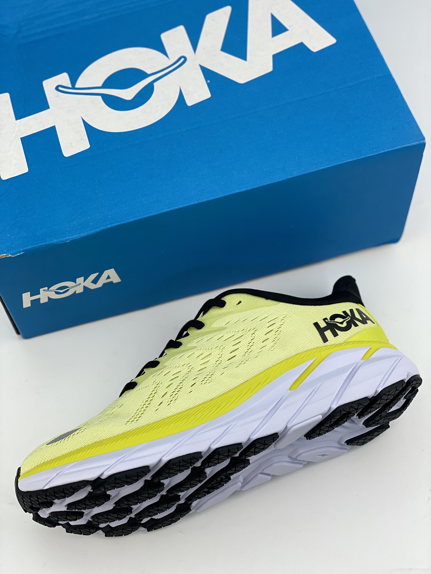 Hoka One One Clifton 8 low-top thick sole lightweight outdoor sneakers