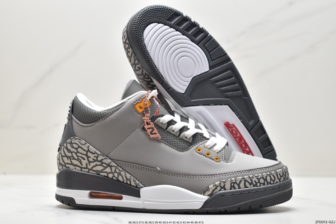 Air Jordan 3 Retro “Hide and Sneak” White Gray Brown AJ3 CT8532-012