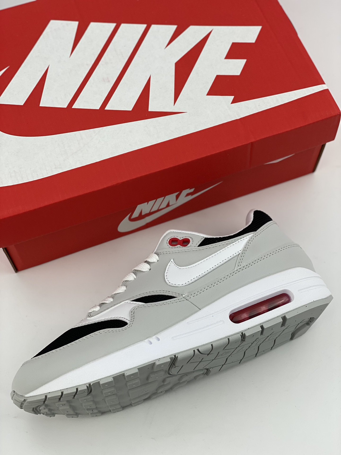 Nike Air Max 1 JW replica white and gray pure original version retro casual running shoes FD9081-001