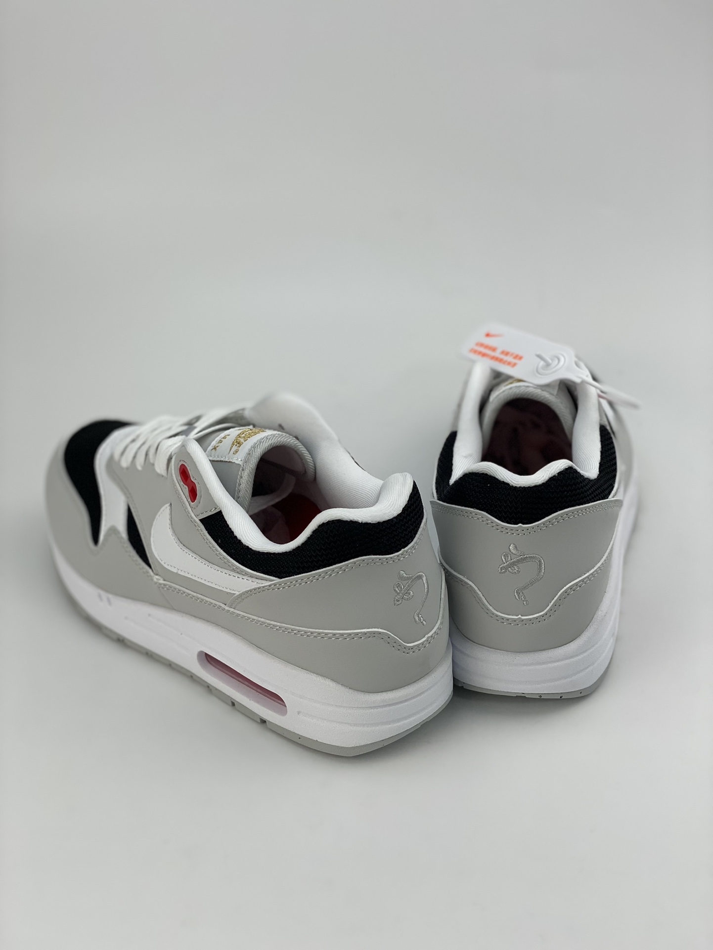 Nike Air Max 1 JW replica white and gray pure original version retro casual running shoes FD9081-001