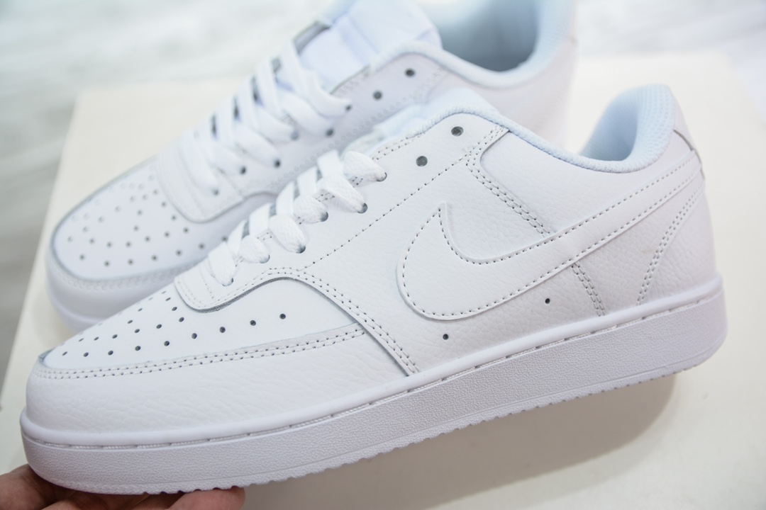 150 Nike Court Vision Low 纯白 低帮百搭透气休闲运动板鞋 CD5463-100