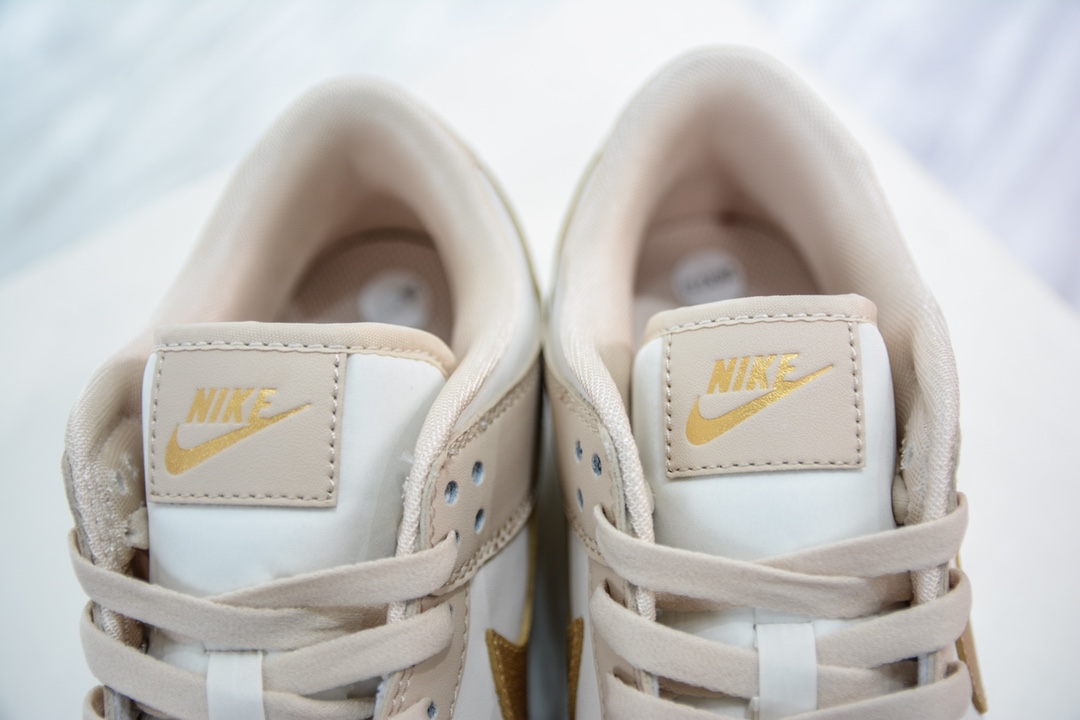 Cost-effective Nike Dunk Low ”Gold Swoosh” Milk Tea Gold Hook DX5930-001