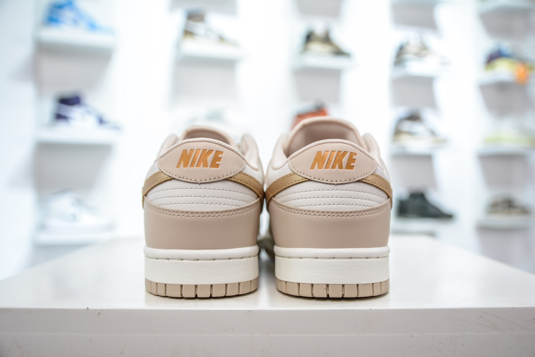 Cost-effective Nike Dunk Low ”Gold Swoosh” Milk Tea Gold Hook DX5930-001