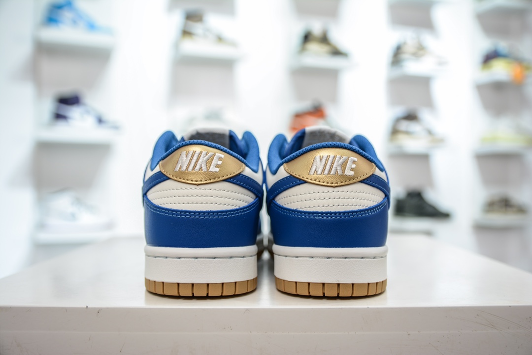 180 性价比 Nike Dunk Low 白蓝金 低帮休闲运动板鞋FB7173-141