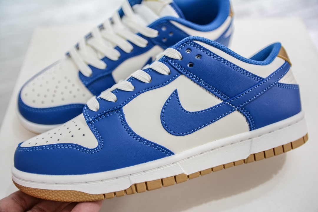 180 性价比 Nike Dunk Low 白蓝金 低帮休闲运动板鞋FB7173-141