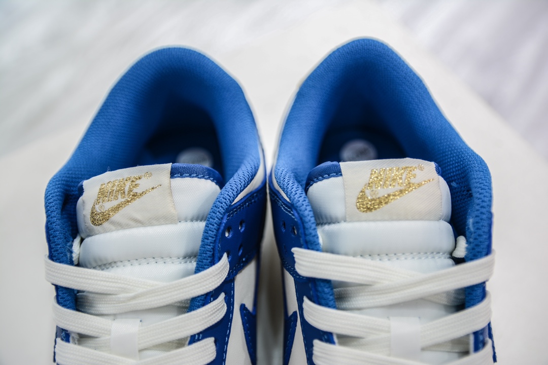 180 性价比 Nike Dunk Low 白蓝金 低帮休闲运动板鞋FB7173-141