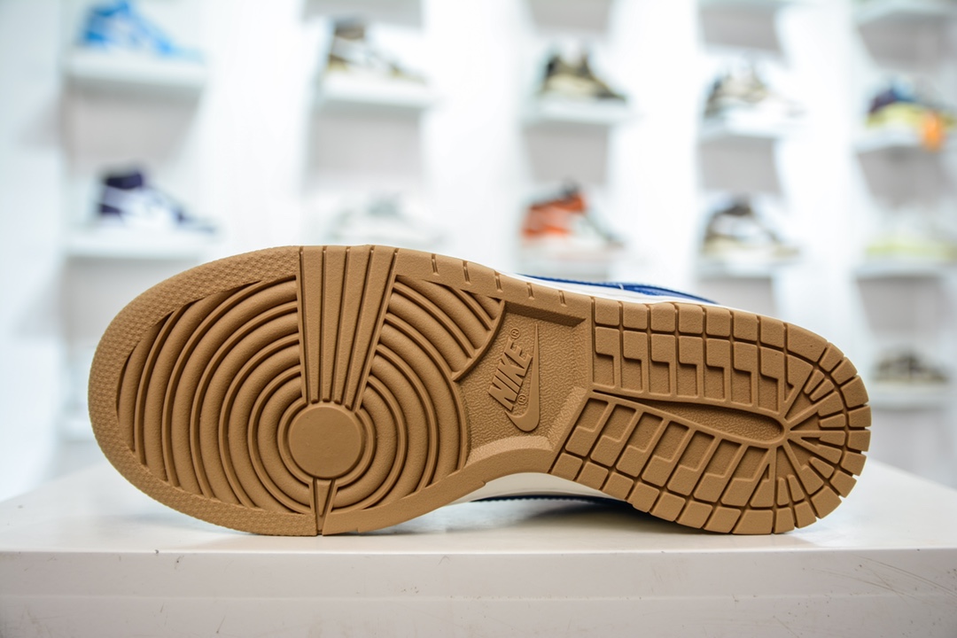 180 性价比 Nike Dunk Low 白蓝金 低帮休闲运动板鞋FB7173-141