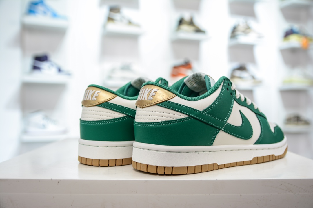 180 性价比 Nike Dunk Low 白绿金 低帮休闲运动板鞋 FB7173-131