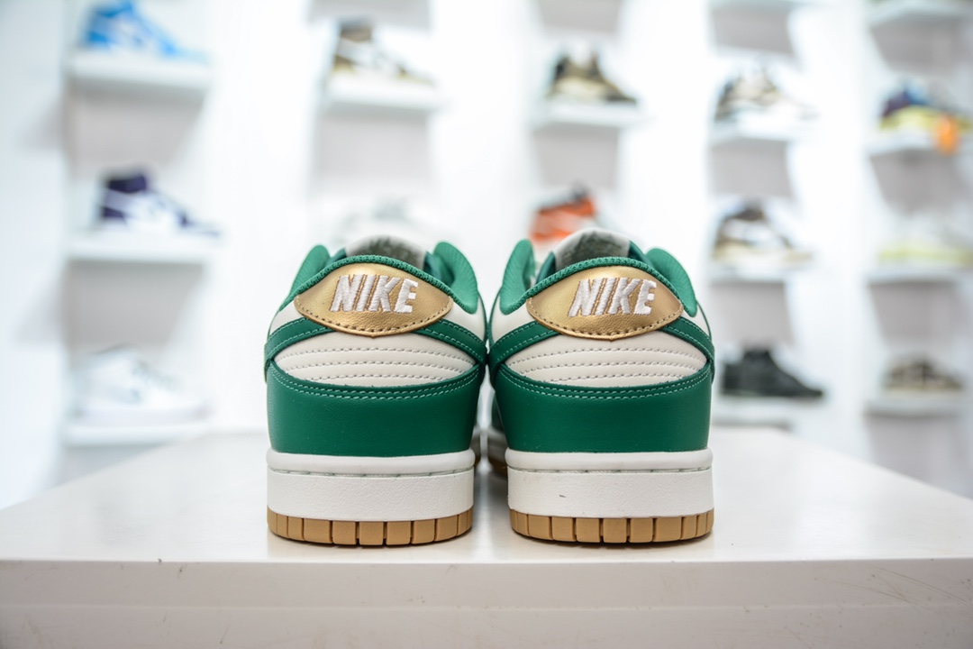 180 性价比 Nike Dunk Low 白绿金 低帮休闲运动板鞋 FB7173-131